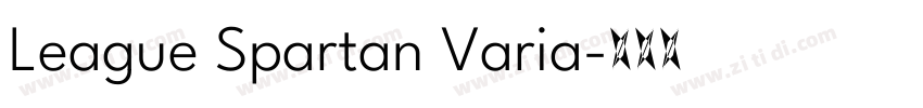League Spartan Varia字体转换